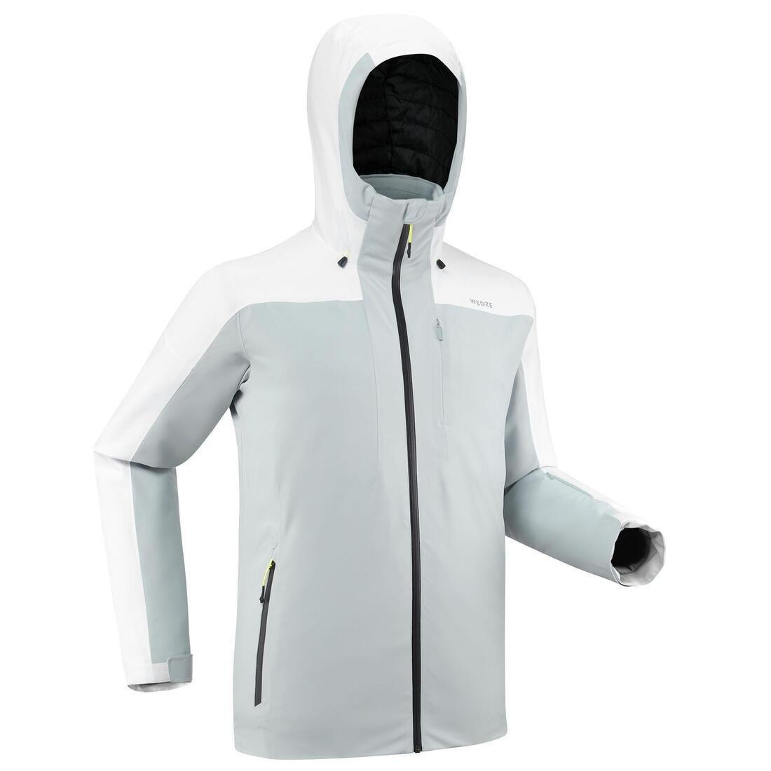 Men Warm Ski Jacket - 500, Grey, , large image number 0