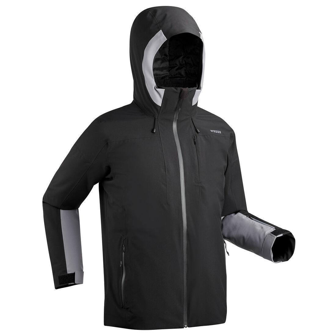 Men Warm Ski Jacket - 500, Grey, , large image number 5