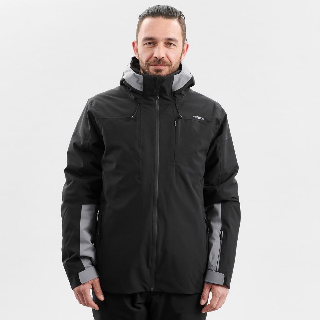Men Warm Ski Jacket - 500, Grey, , large image number 6