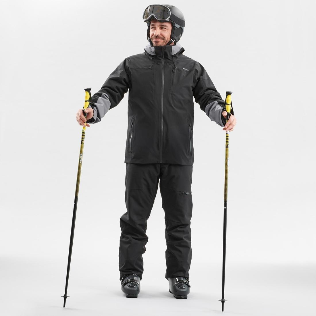 Men Warm Ski Jacket - 500, Grey, , large image number 7