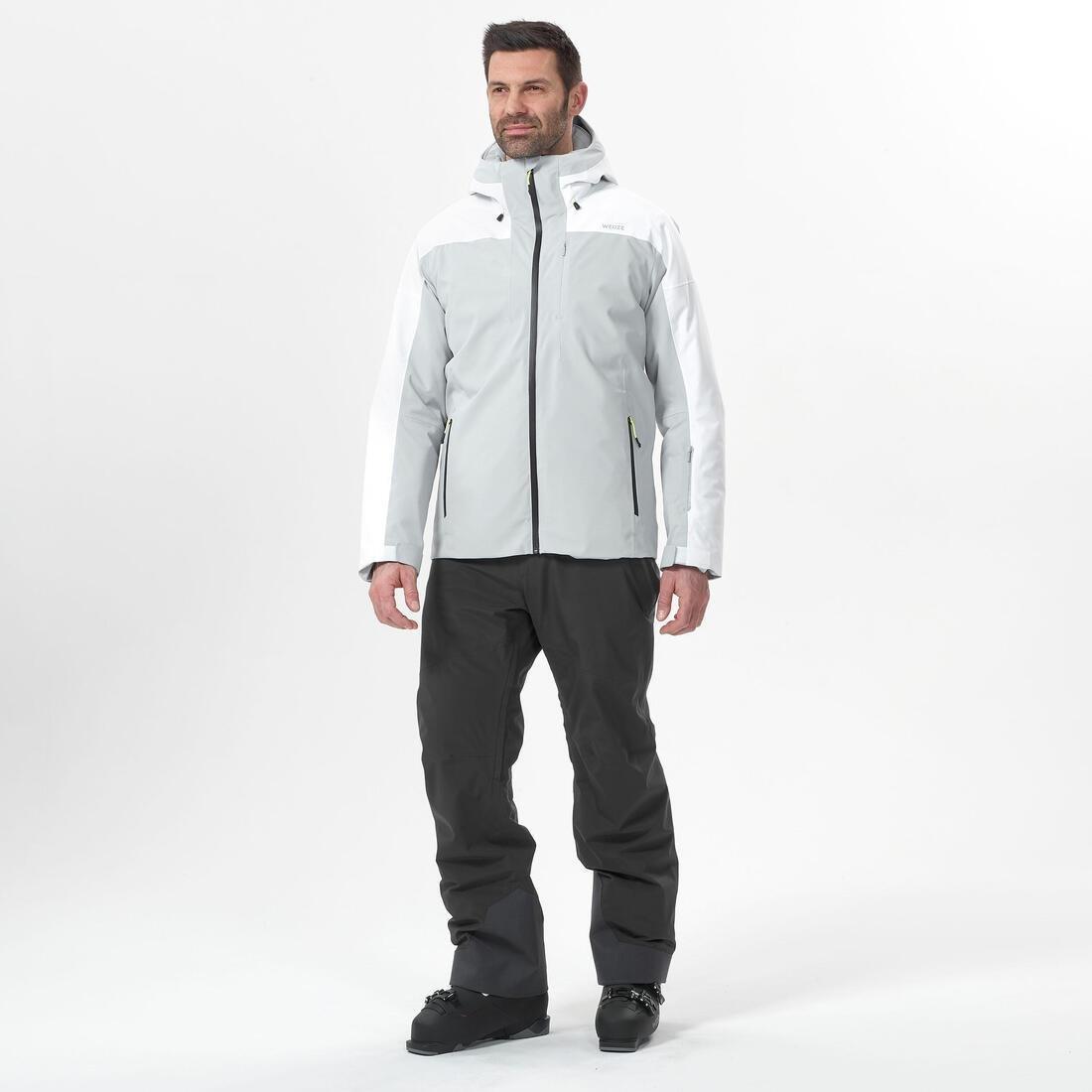 Men Warm Ski Jacket - 500, Grey, , large image number 8