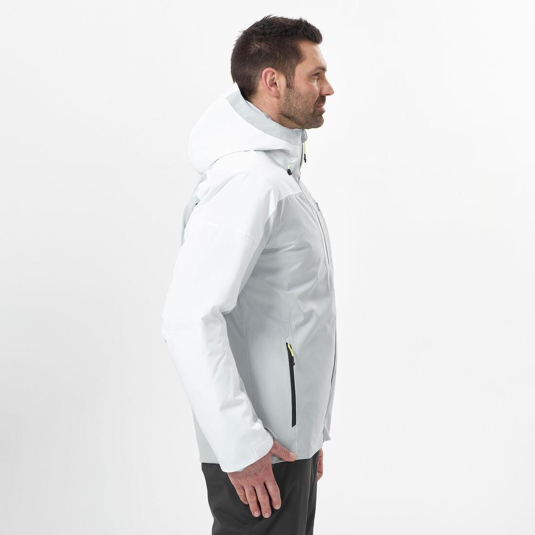 Men Warm Ski Jacket - 500, Grey, , large image number 10
