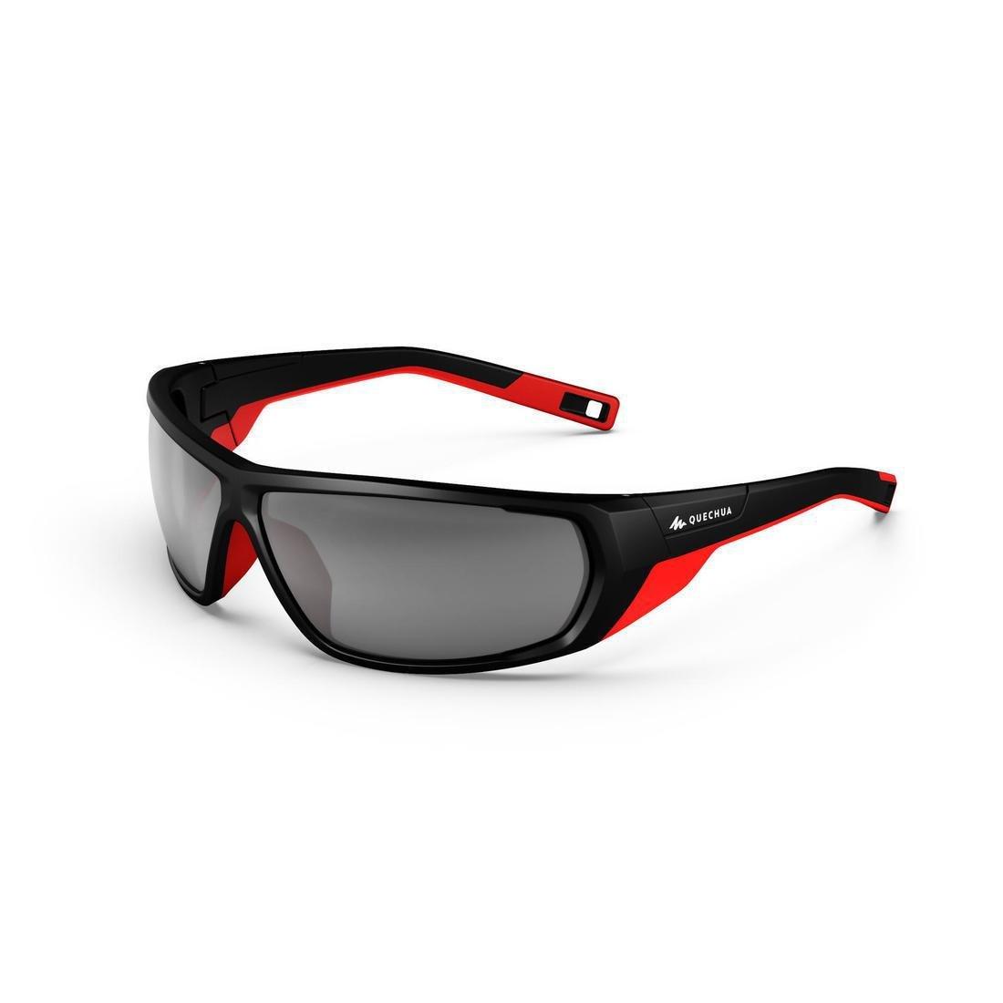 QUECHUA Adult Hiking Sunglasses Category 4 Polarised MH570, Black