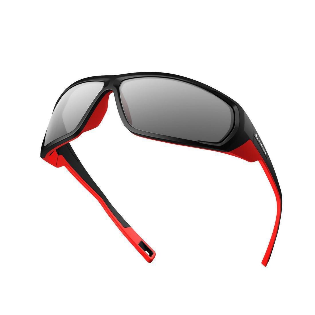 QUECHUA - Adult Hiking Sunglasses Category 4 Polarised MH570, Black