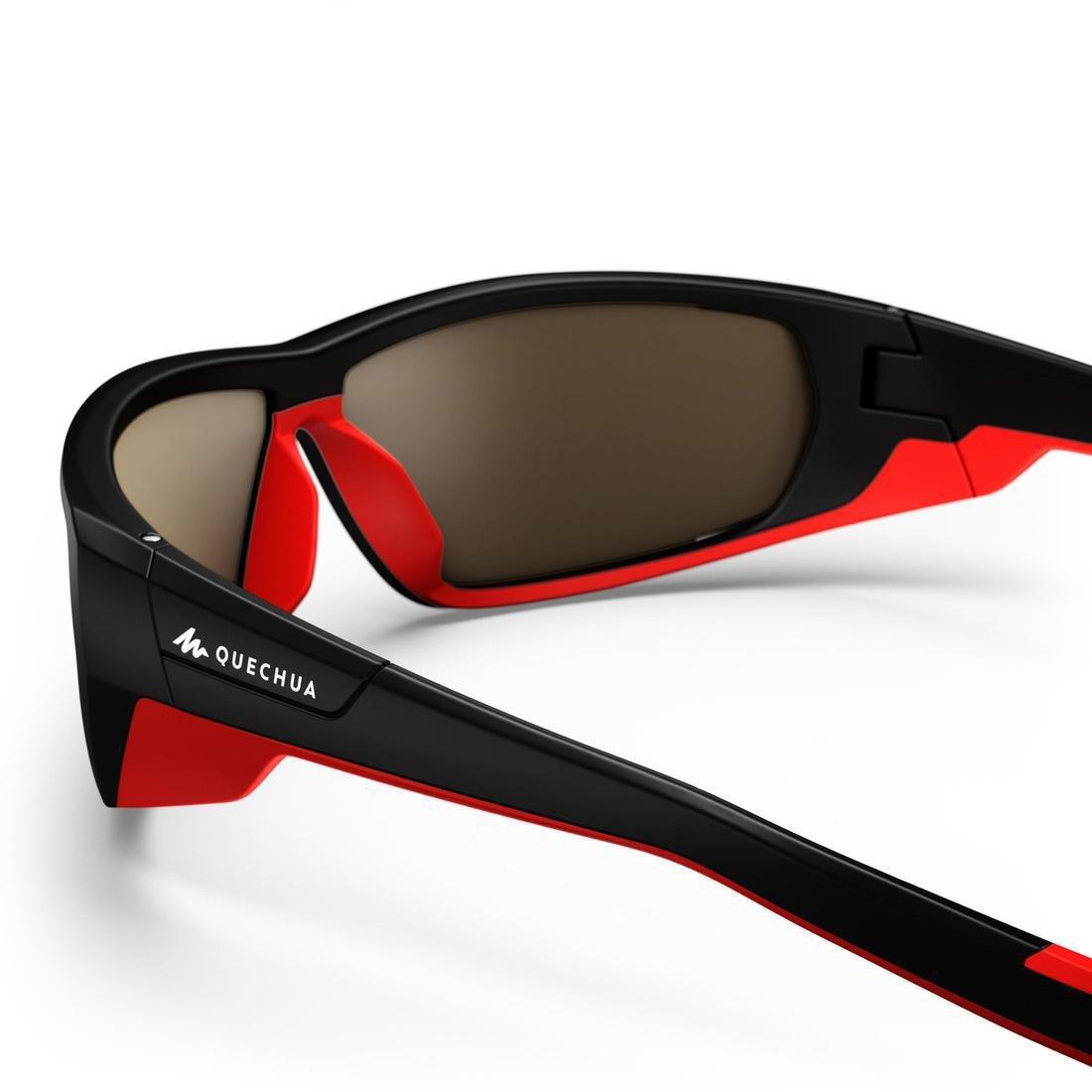 Adult Hiking Sunglasses Category 4 Polarised MH570, Black, No Color, large image number 7