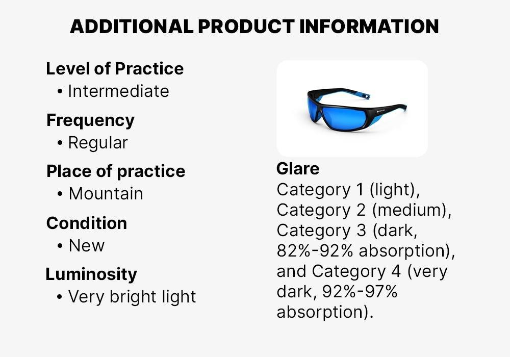 Adults Hiking Sunglasses - MH570 - Category, Black, No Color, large image number 16
