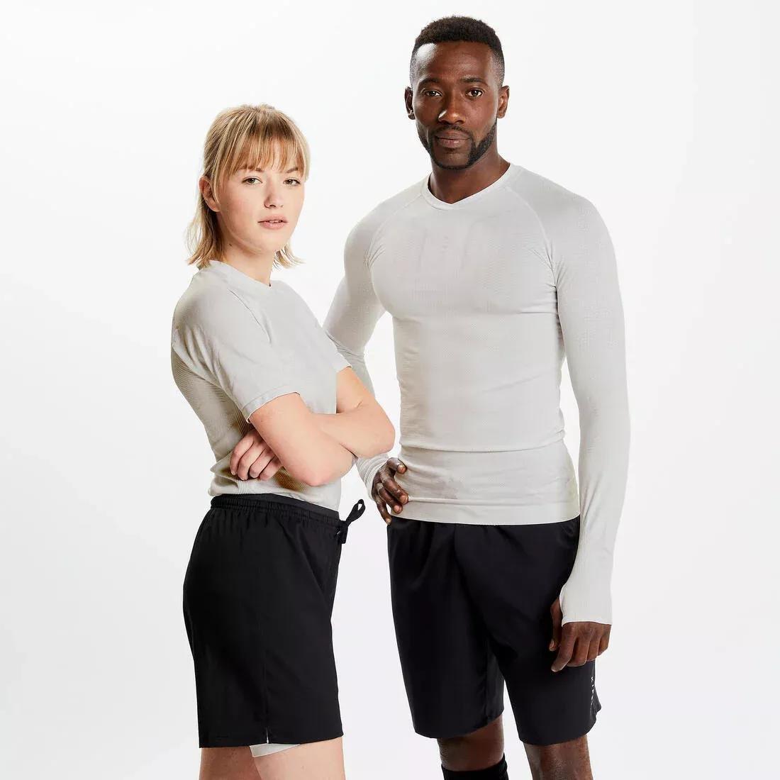 Short-Sleeved Thermal Base Layer Top Keepdry 500, Black, No Color, large image number 12