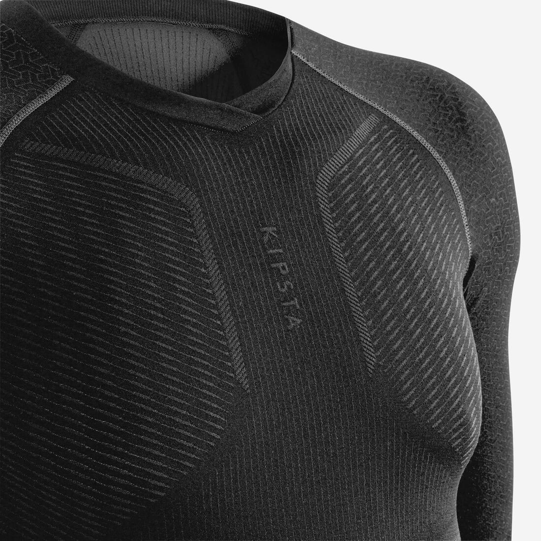 Unisex Long-Sleeved Thermal Base Layer Top - Keep Dry 500, Black, , large image number 11