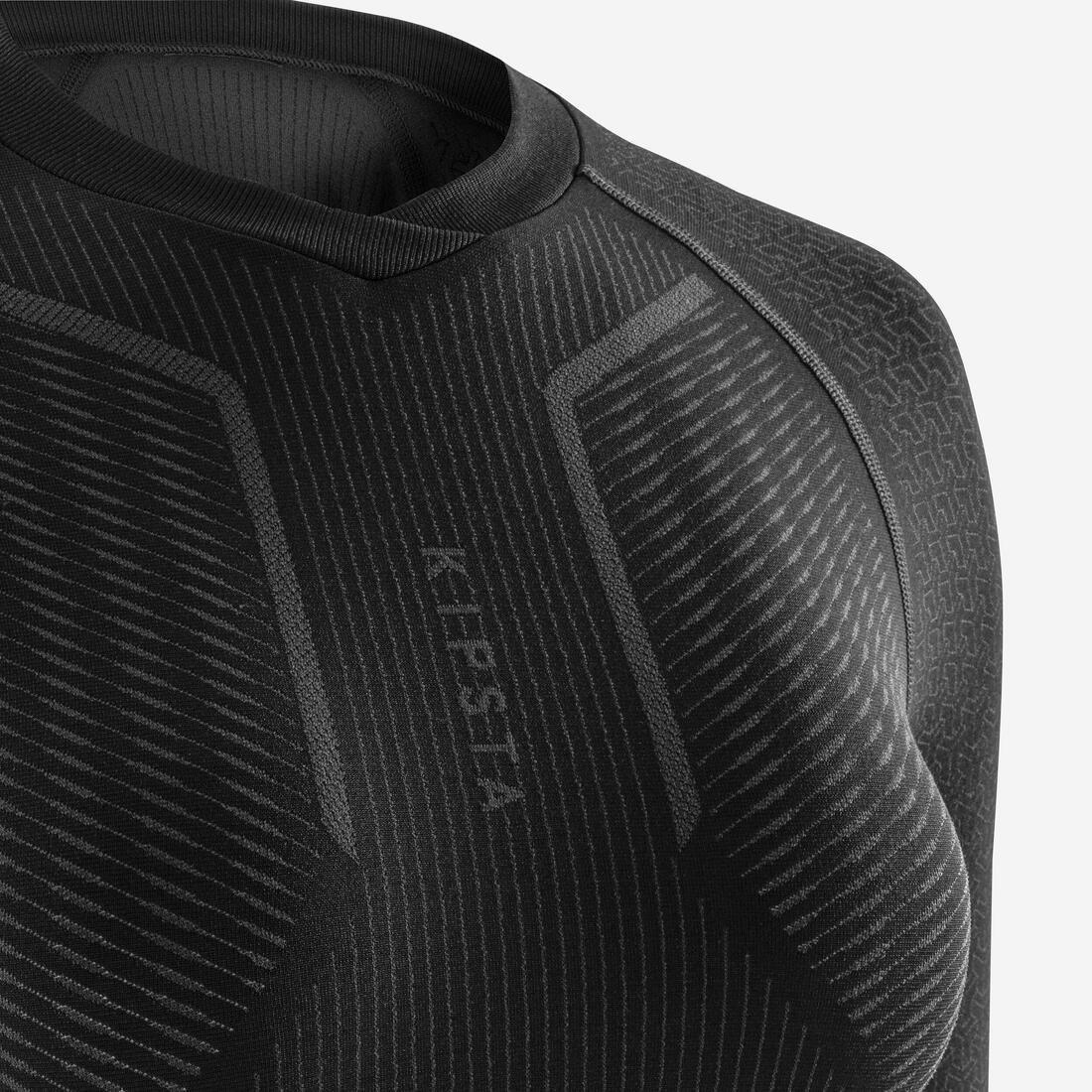 Unisex Long-Sleeved Thermal Base Layer Top - Keep Dry 500, Black, , large image number 12