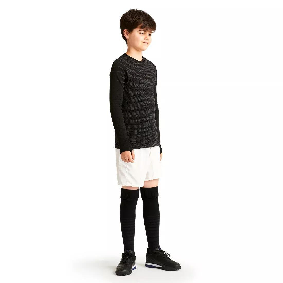 BLACK Kids' Long-Sleeved Thermal Base Layer Top Keepdry 500 - Black, , large image number 5