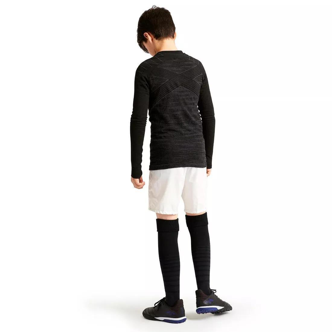 BLACK Kids' Long-Sleeved Thermal Base Layer Top Keepdry 500 - Black, , large image number 6