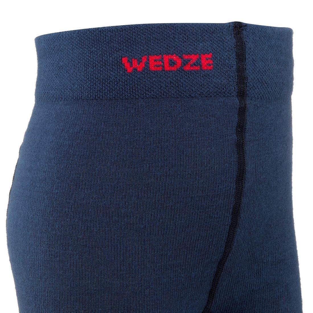 WEDZE - Junior Ski Tights-Socks, Blue