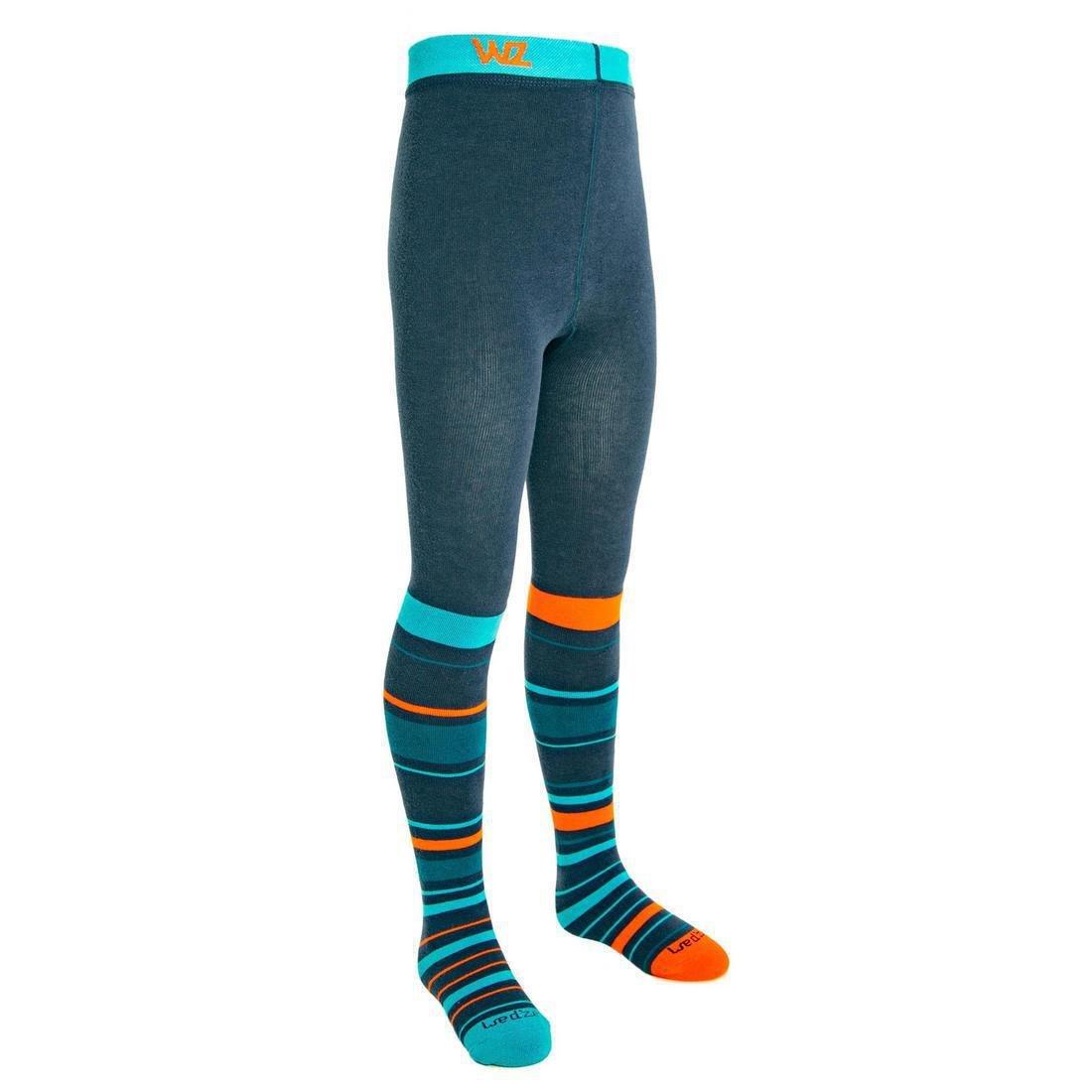 Junior Ski Tights-Socks, Blue, , large image number 5