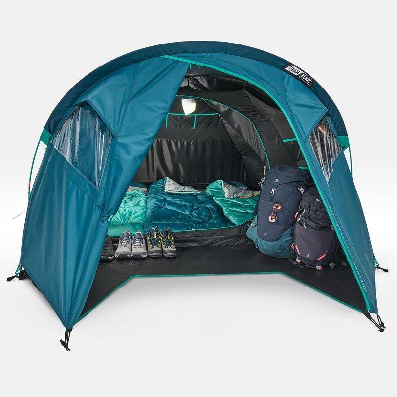QUECHUA - Camping Tent- Mh100 Xl 3-P, Black