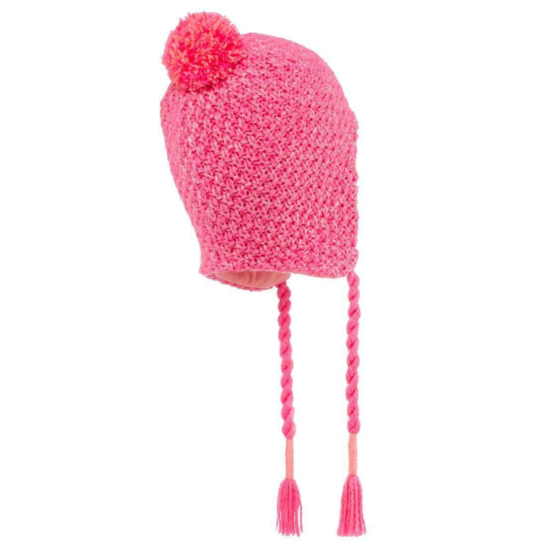 Kids' Timeless Peruvian Ski Hat, fluo crimson, No Color, large image number 5