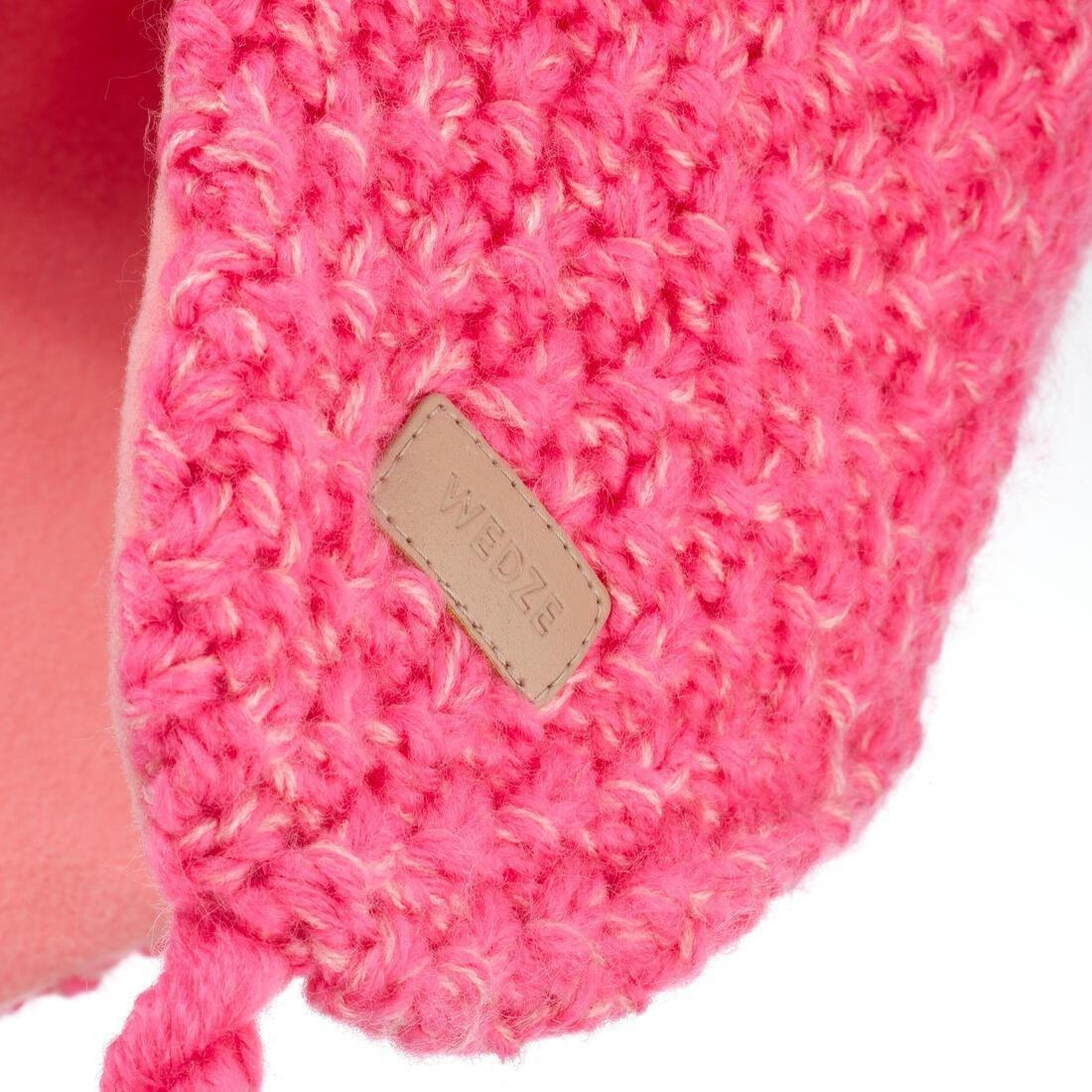 Kids' Timeless Peruvian Ski Hat, fluo crimson, No Color, large image number 6