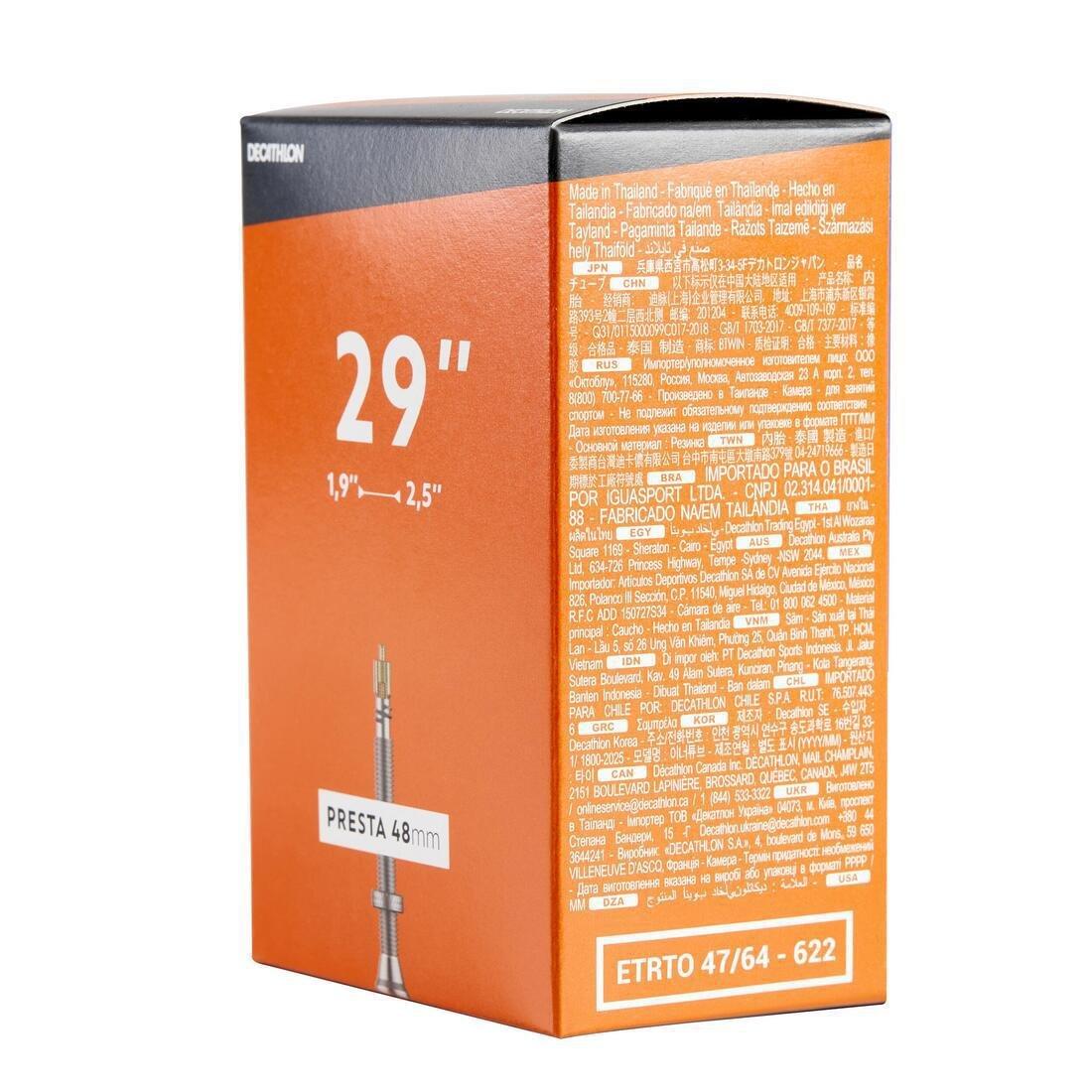 Presta Valve Inner Tube 48 Mm, No Color, large image number 1