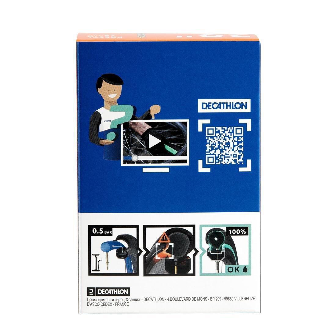 Presta Valve Inner Tube 48 Mm, No Color, large image number 3