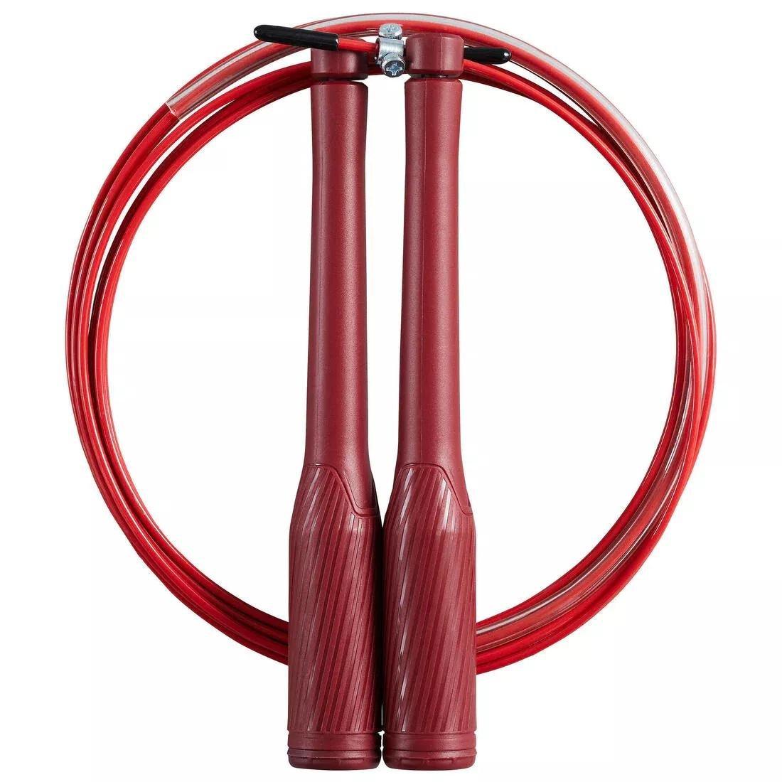 DOMYOS - Speed Skipping Rope, Burgundy