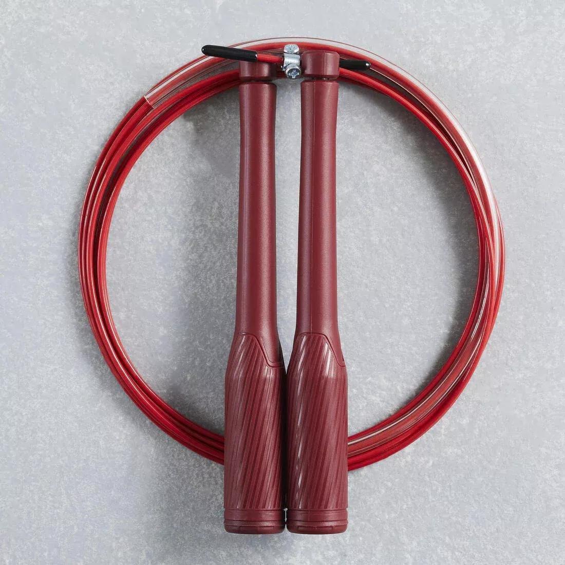 DOMYOS - Speed Skipping Rope, Burgundy