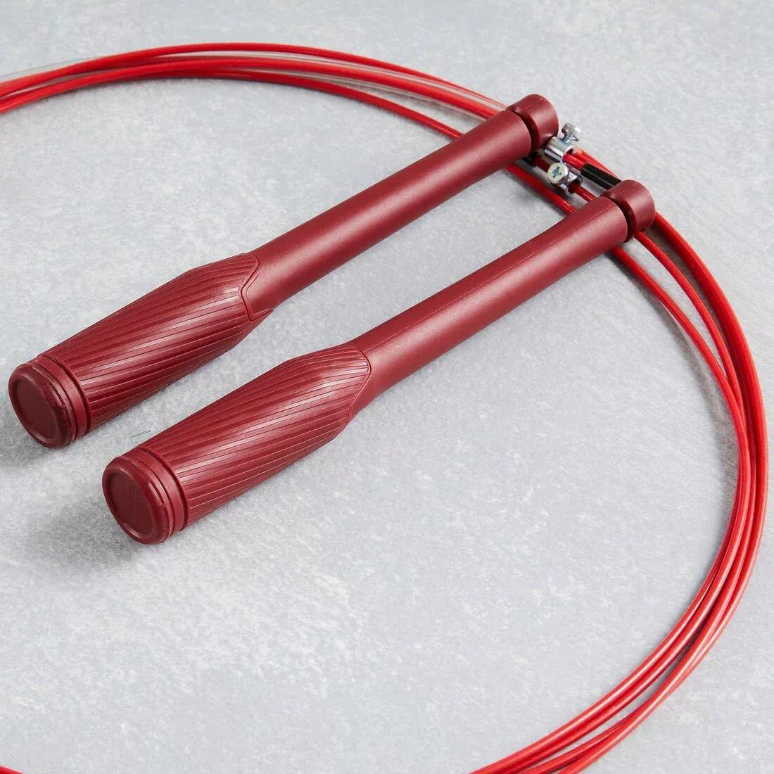 DOMYOS - Speed Skipping Rope, Burgundy