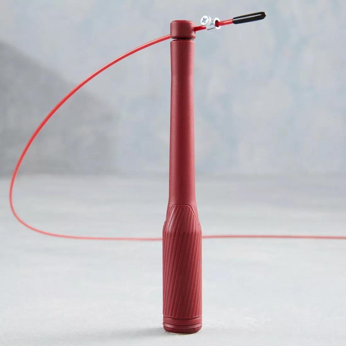 DOMYOS - Speed Skipping Rope, Burgundy