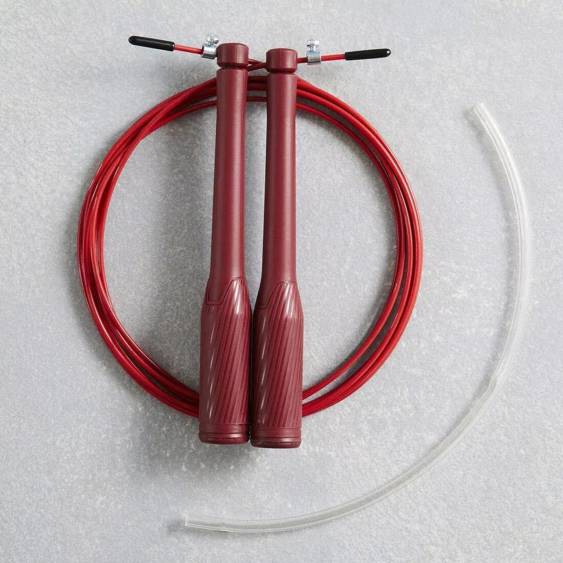 DOMYOS - Speed Skipping Rope, Burgundy