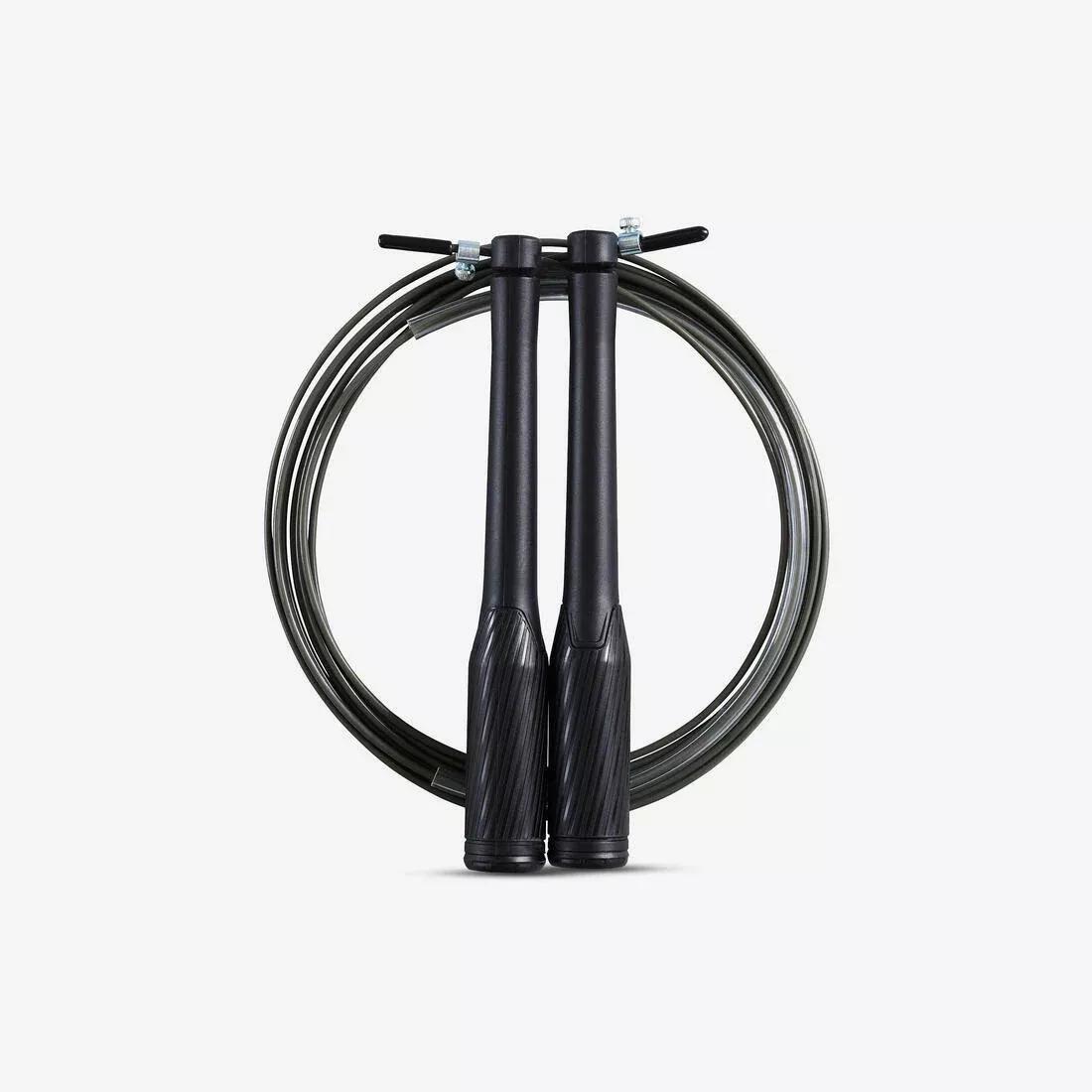 DOMYOS - Speed Skipping Rope, Black