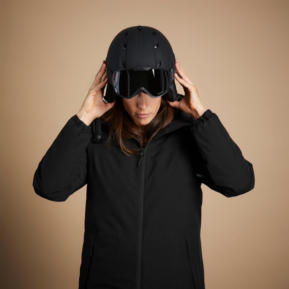 Women Ski Jacket 100, Black, , large image number 2