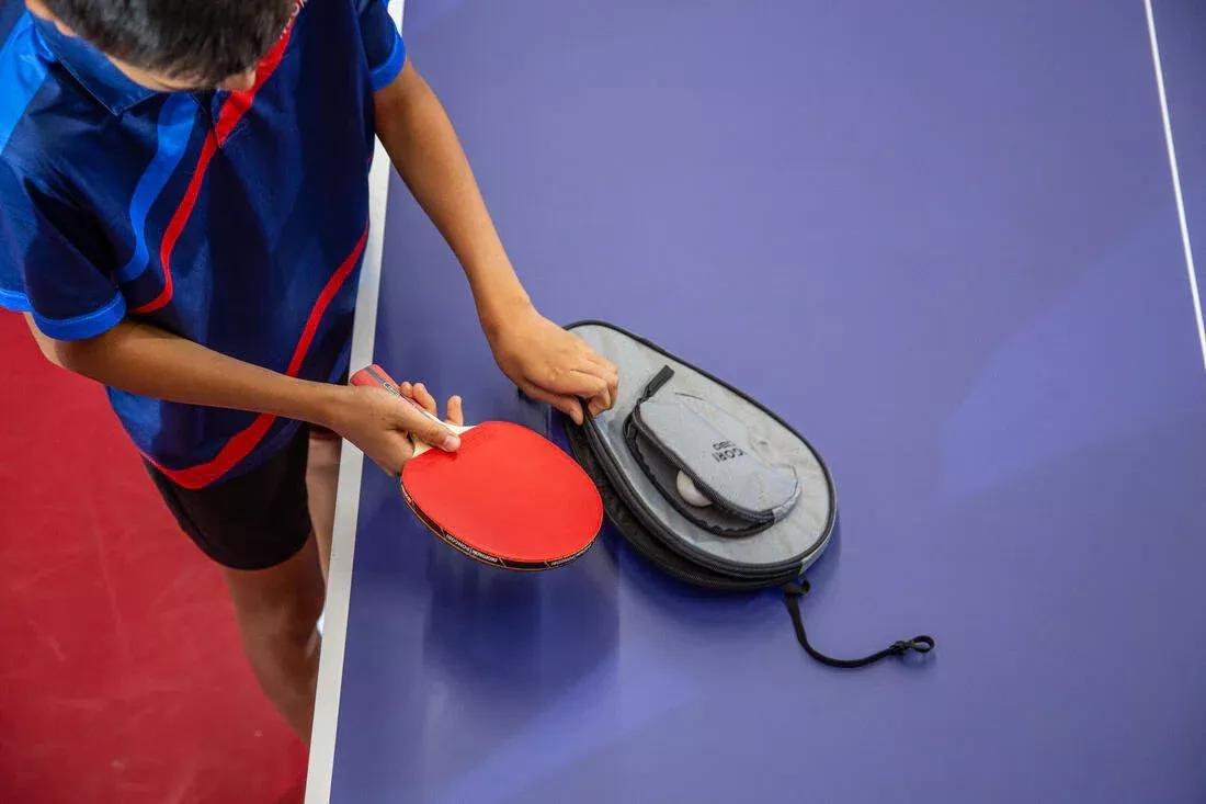 Table Tennis Bat Cover Ttc 130, Grey, No Color, medium