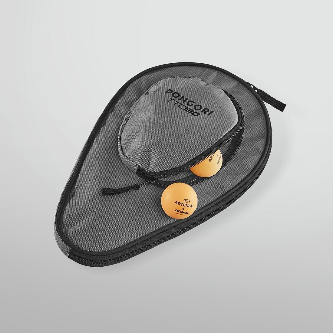 Table Tennis Bat Cover Ttc 130, Grey, No Color, medium