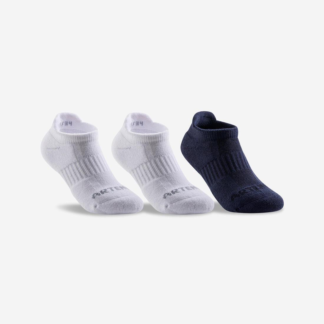 BROWN Kids' Low Tennis Socks Tri-Pack RS 500, , large image number 1