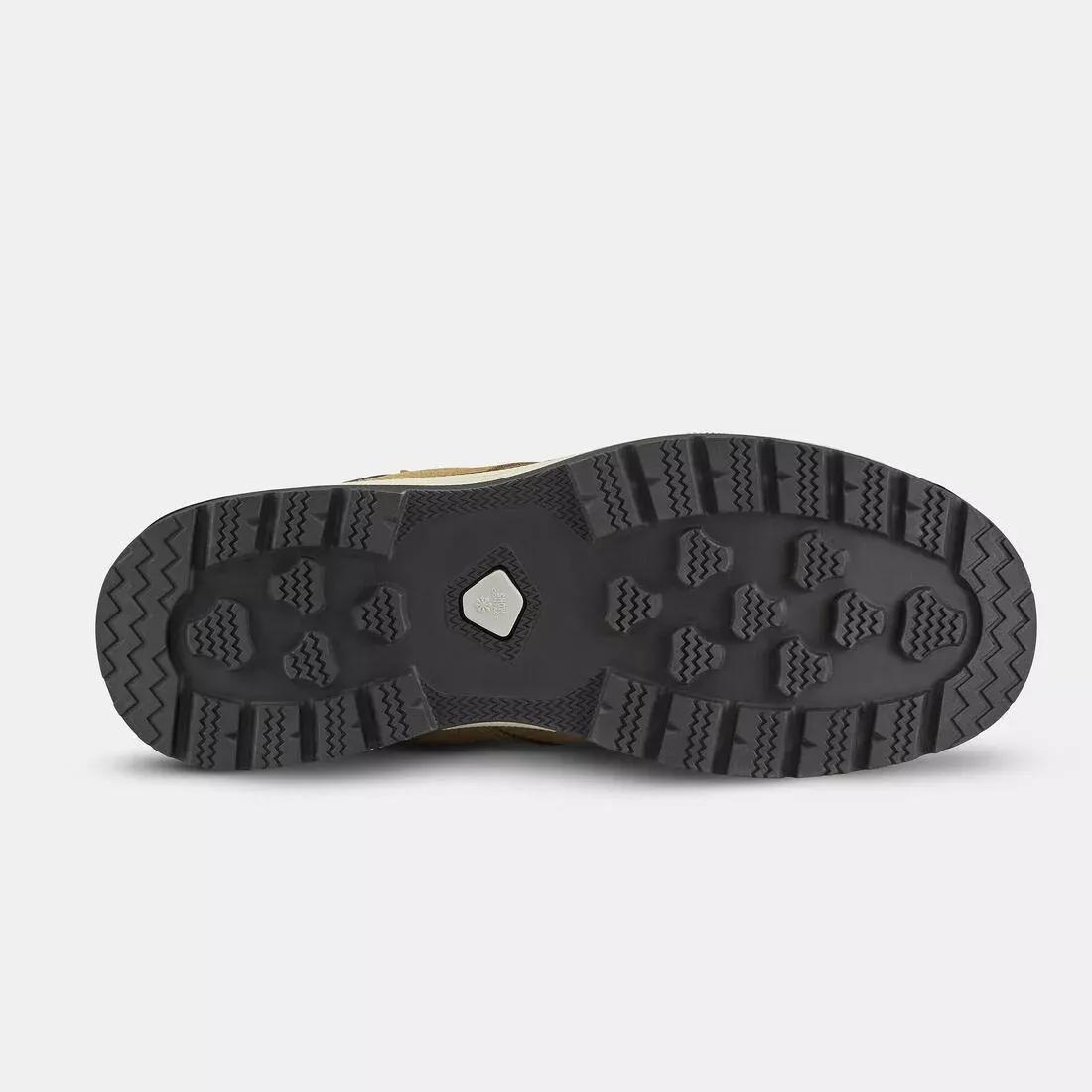 Men Warm Leather Hiking Boots - NH500 High Leather, Brown, 5401_000, large image number 3