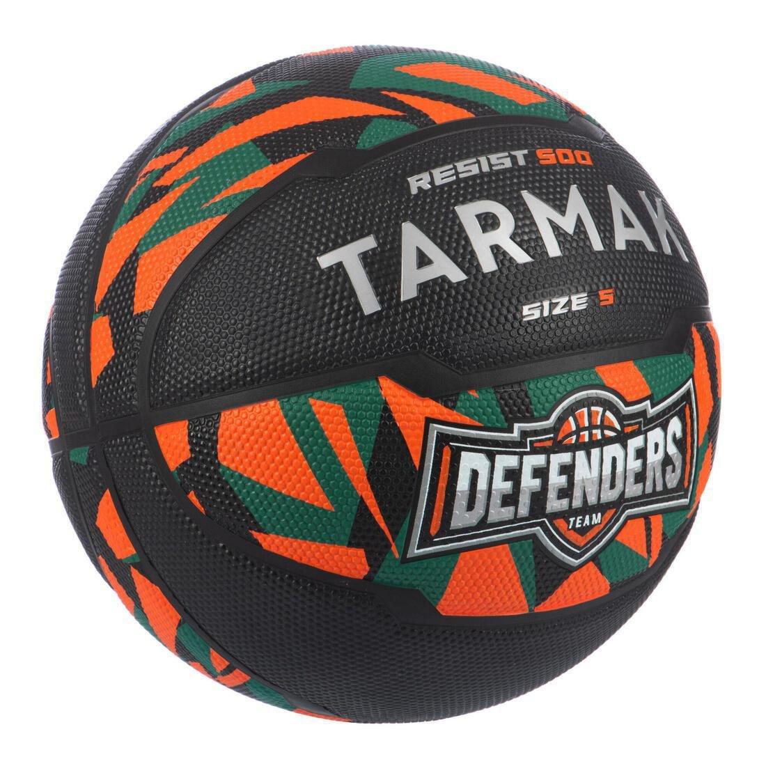 Kids' Beginner Basketball R500, Fluo Pale Mango, No Color, large image number 2