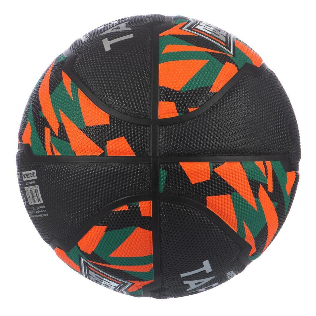 Kids' Beginner Basketball R500, Fluo Pale Mango, No Color, large image number 4