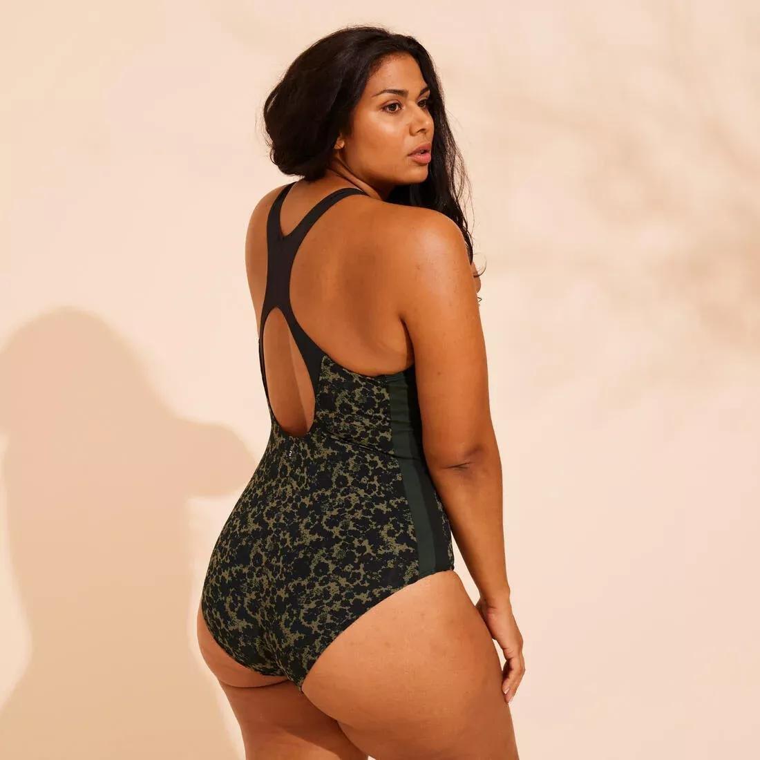 Women Aquafit-aquabiking 1-piece Swimsuit - Sofi Lica, Khaki, No Color, large image number 1