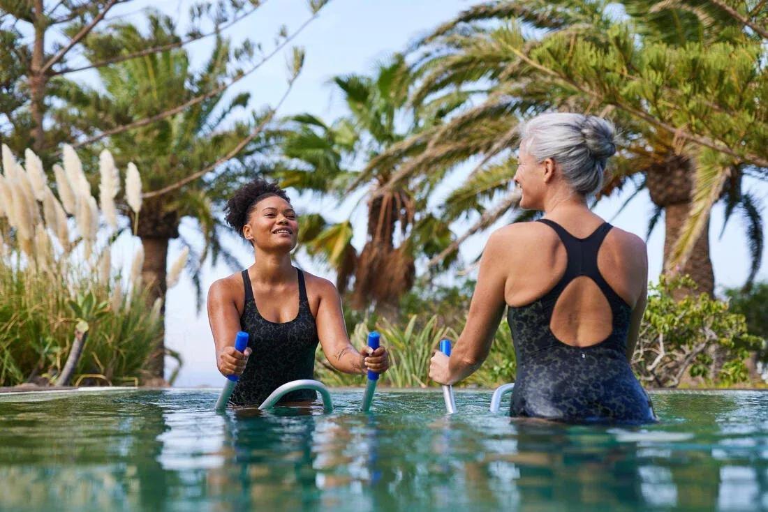 Women Aquafit-aquabiking 1-piece Swimsuit - Sofi Lica, Khaki, No Color, large image number 8