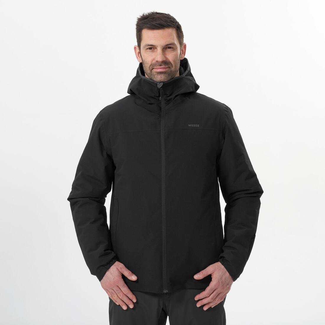 Men Ski Jacket - 100, Black, No Color, medium