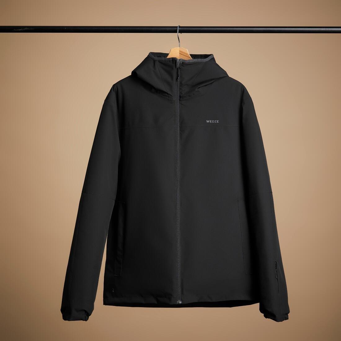 Men Ski Jacket - 100, Black, No Color, large image number 7