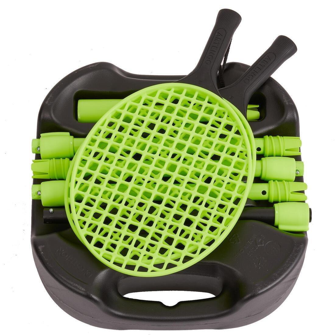 Speedball Set Turnball (1 post, 2 rackets, and 1 ball), Black/Yellow, No Color, medium