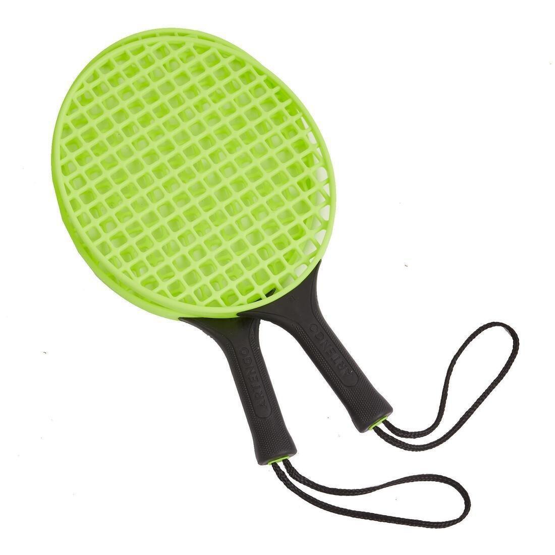 Speedball Set Turnball (1 post, 2 rackets, and 1 ball), Black/Yellow, No Color, large image number 7