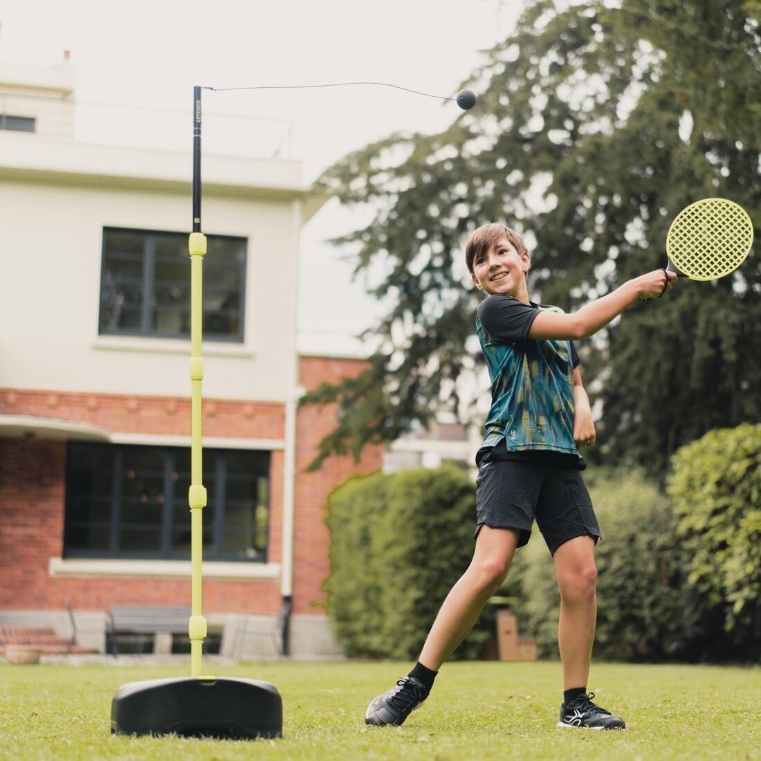 Speedball Set Turnball (1 post, 2 rackets, and 1 ball), Black/Yellow, No Color, large image number 8