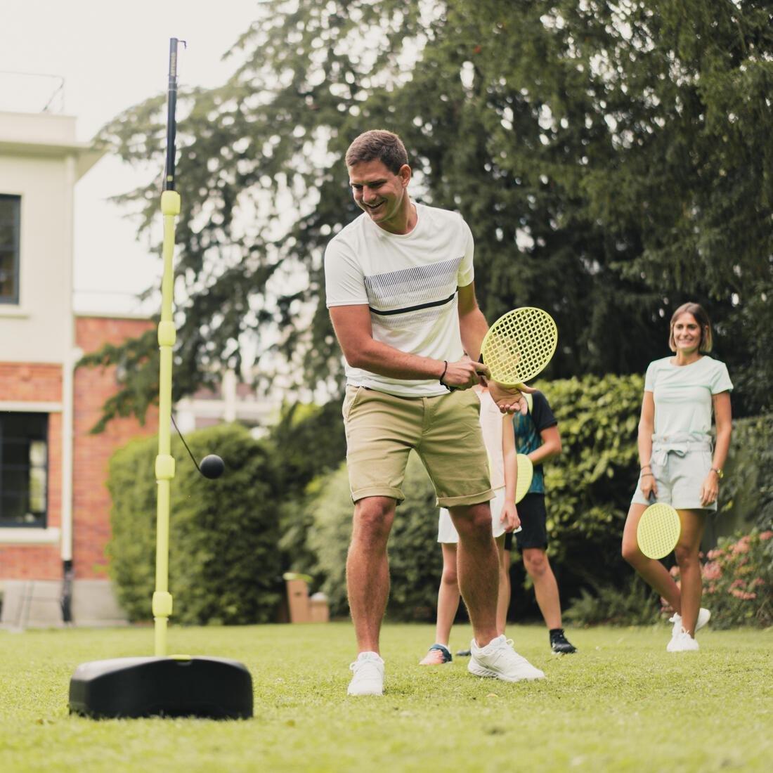 Speedball Set Turnball (1 post, 2 rackets, and 1 ball), Black/Yellow, No Color, large image number 9