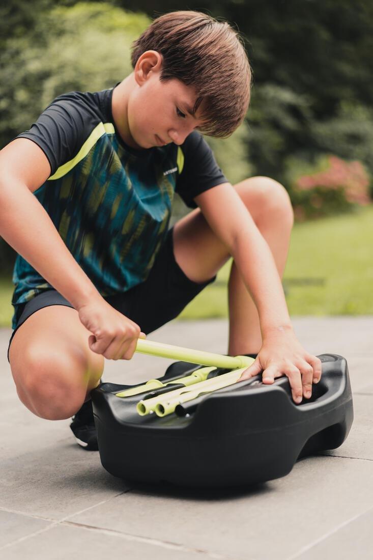 Speedball Set Turnball (1 post, 2 rackets, and 1 ball), Black/Yellow, No Color, medium