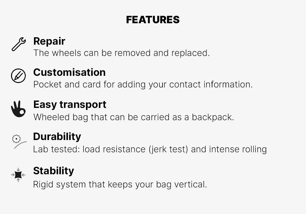 Suitcase Urban - 30L, Grey, No Color, medium