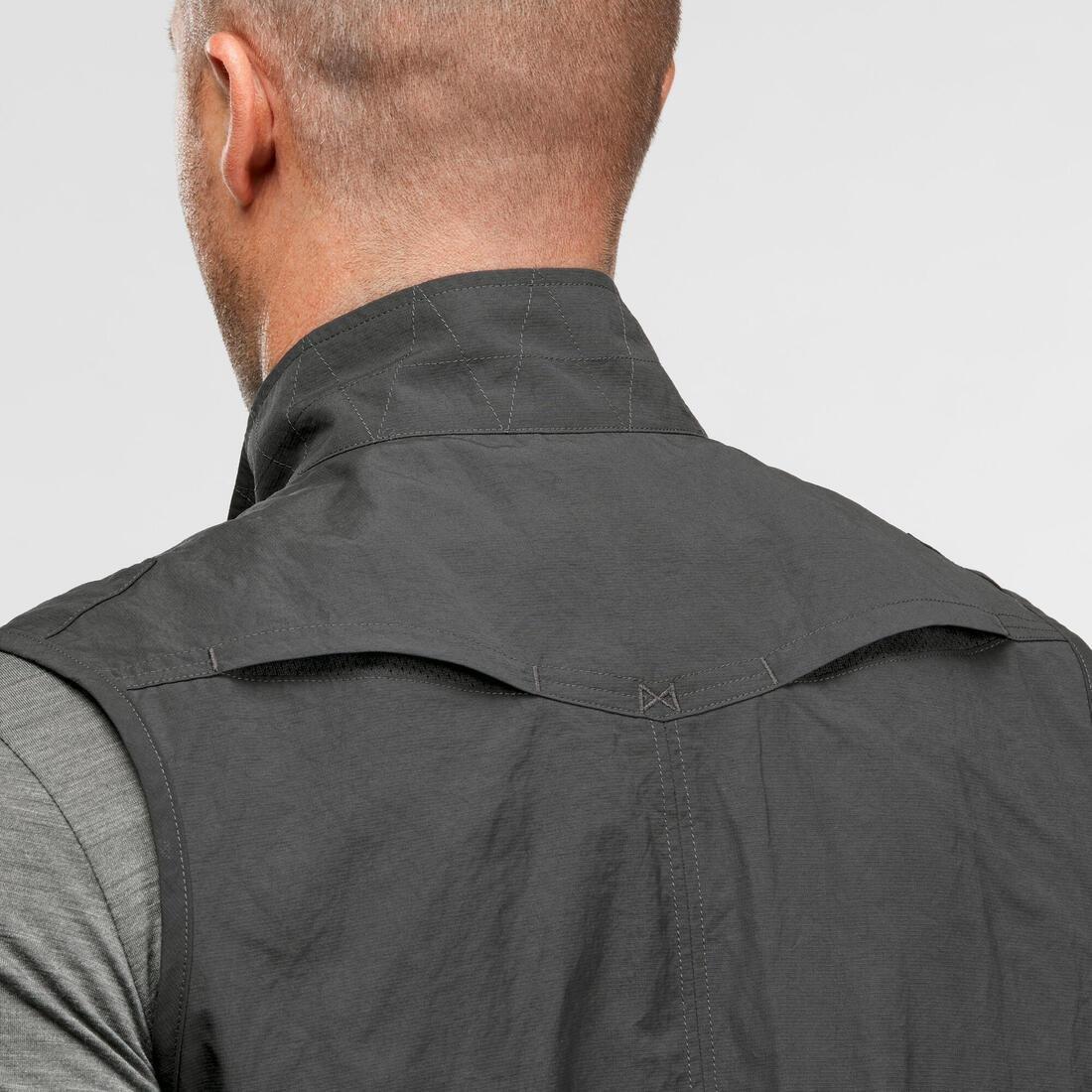 Men's Multi-Pocket Travel Gilet, Grey, , large image number 6