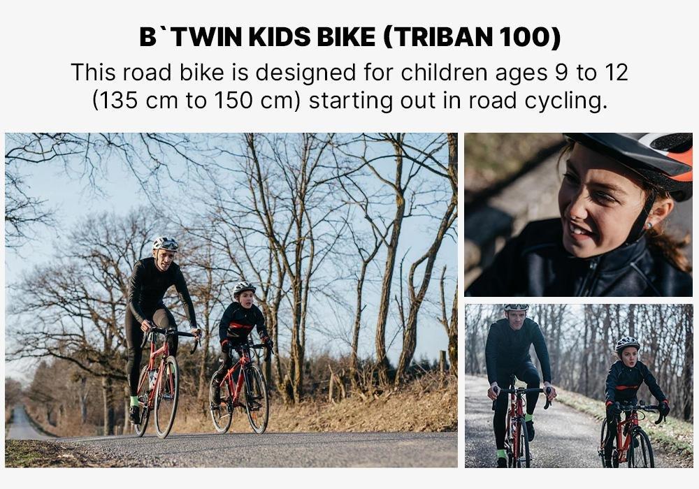 Kids 26-Inch Road Bike Ages 9-12 Triban 100, Red, No Color, large image number 18