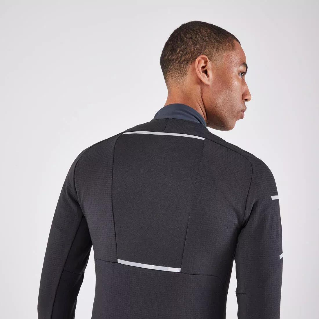 Men's Ls Winter Running Shirt - Warm Light, Black, 5401_000, large image number 3