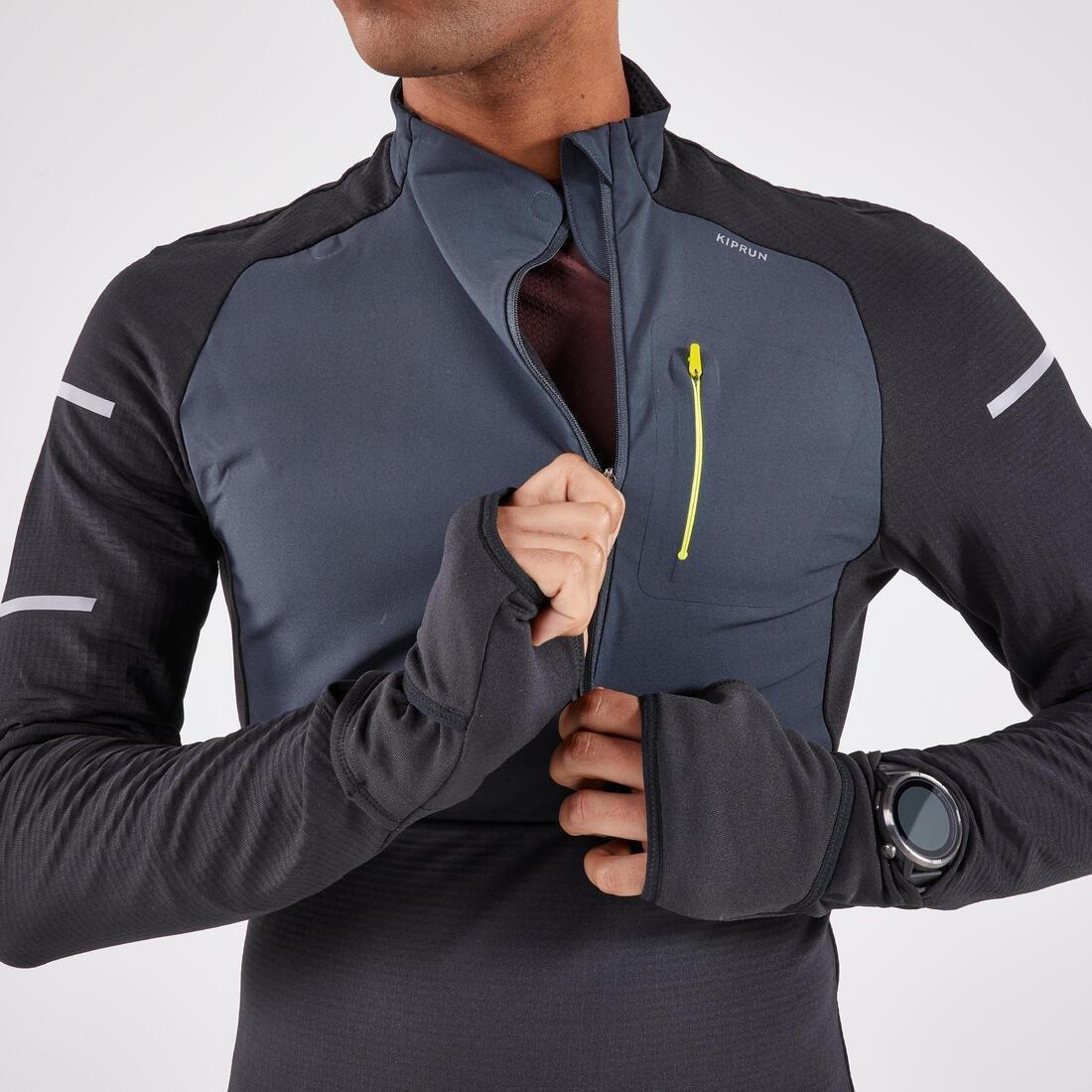 Men's Ls Winter Running Shirt - Warm Light, Black, 5401_000, large image number 5