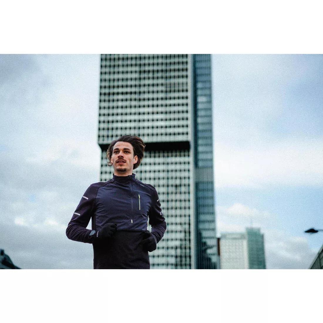 Men's Ls Winter Running Shirt - Warm Light, Black, 5401_000, large image number 7